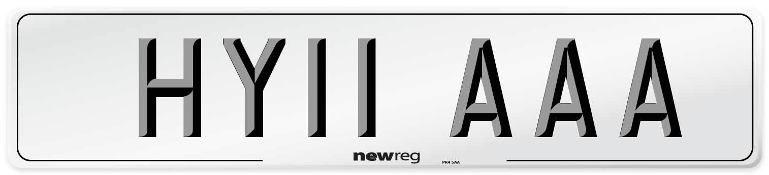 HY11 AAA Number Plate from New Reg
